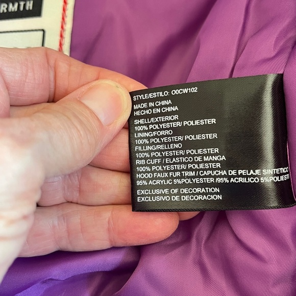 NWT Canada Weather Gear Snow Suit Hooded Kids 6/9MPurple Pink  Waterproof Warm - Picture 9 of 16